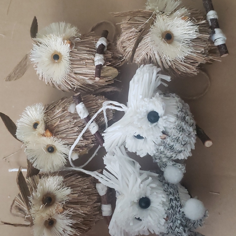 Rustic Owl Ornaments